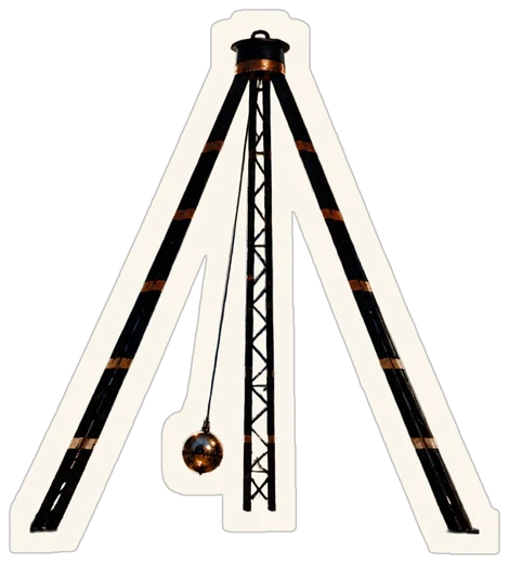 Foucault pendulum sticker
